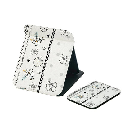 Mirroray - Folding Double-Sided Print Makeup Mirror