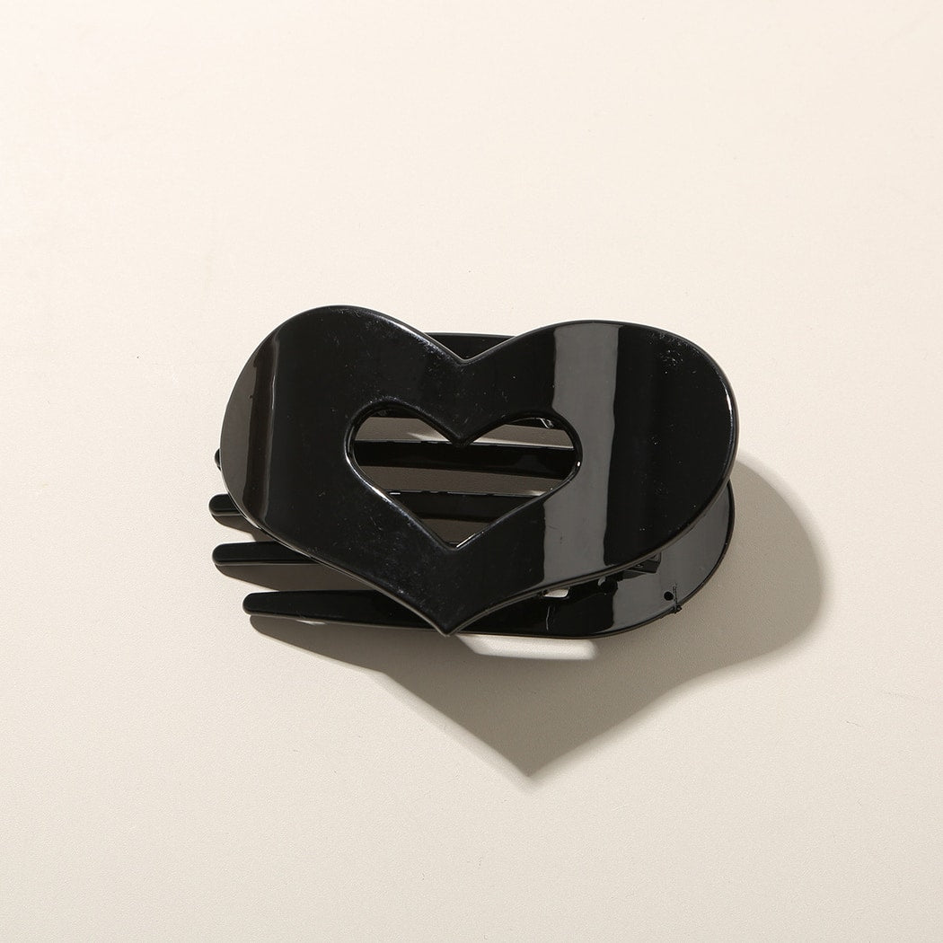 Beau - Heart Cutout Matte Hair Clip