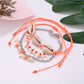 Side view of Lovra beach bracelet showing bead details and silver clasp