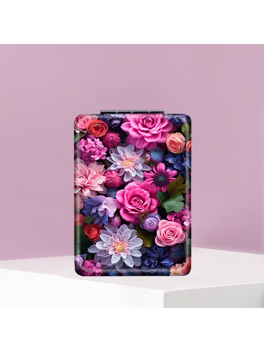 Mirroray - Floral Print Rectangle Makeup Mirror