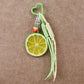 Keypus - PVC Lemon Shaped Rope Bag Charm Keychain