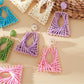 Earedge - Raffia Woven Trapezoid Earrings