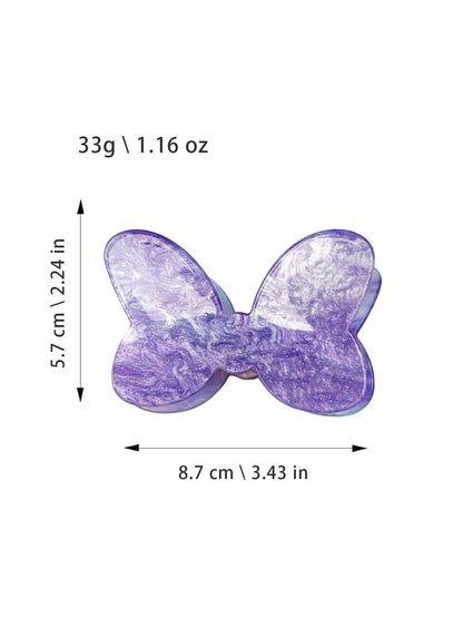 Beau - Acrylic Bow Shaped Decorative Hair Claw Clip