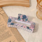 Beau - Elegant Openwork Floral Square Claw Clip
