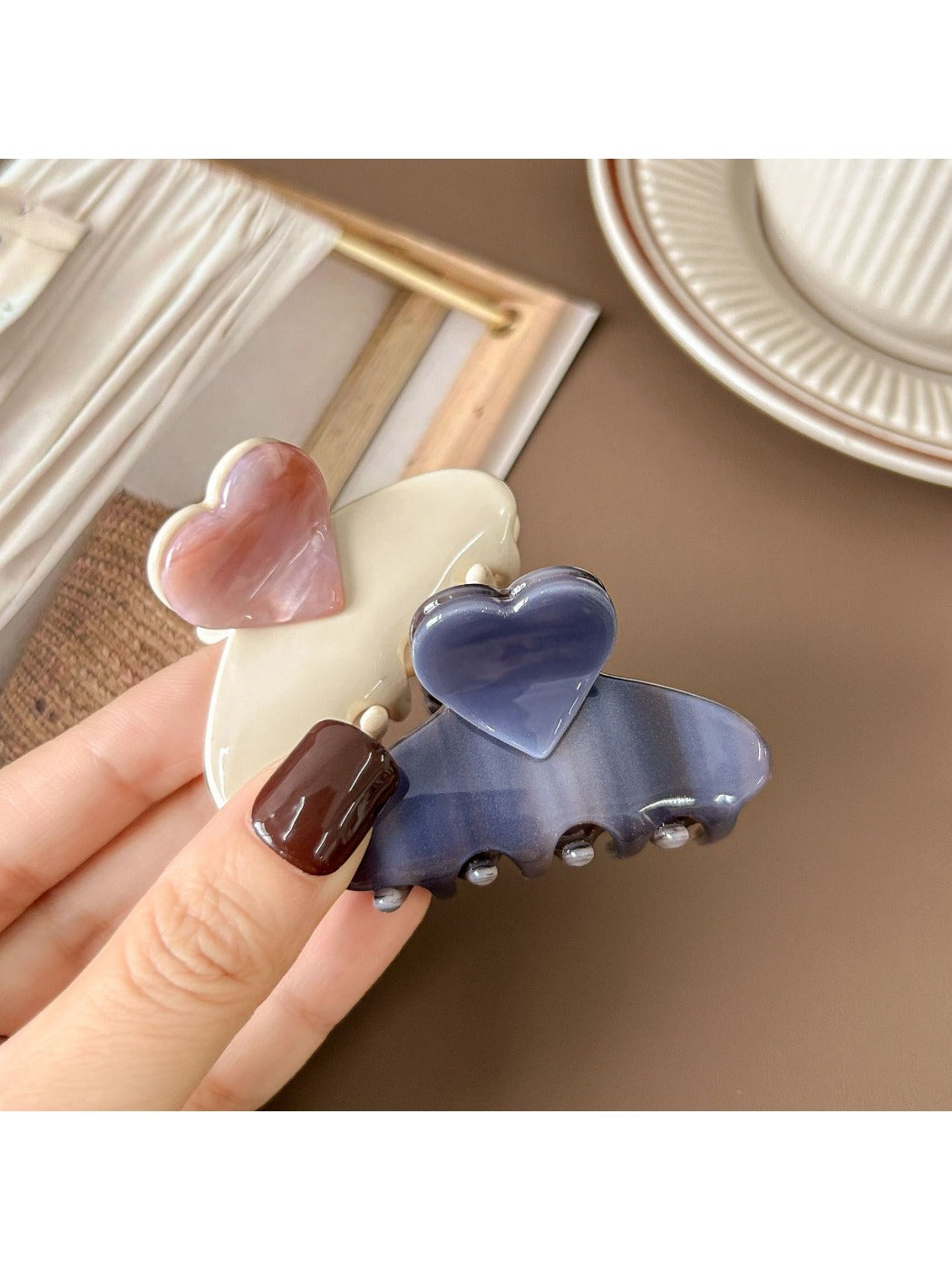 Beau - Sweet Heart Ombre Claw Clip