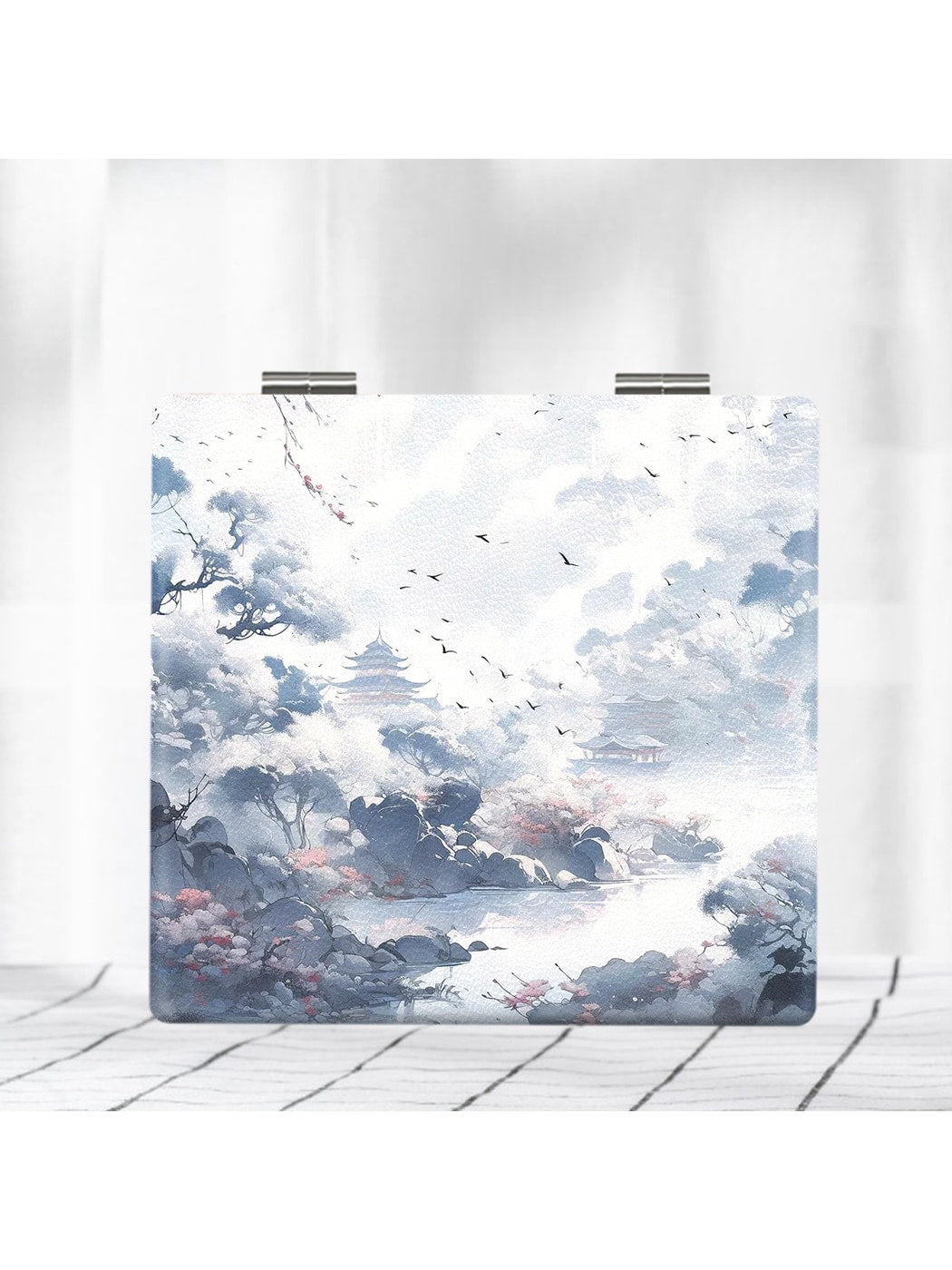 Mirroray - Scenic Print Portable Glass Folding Mirror