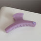 Beau - Curved Straight Bar Design Claw Clip