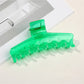 Beau - Clear Finish PC Geometric Hair Claw Clip