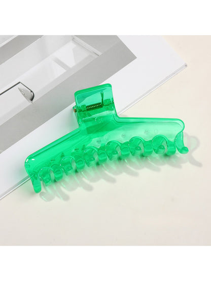 Beau - Clear Finish PC Geometric Hair Claw Clip