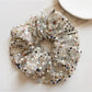 Gifty - Black Silver Sequin Scrunchies