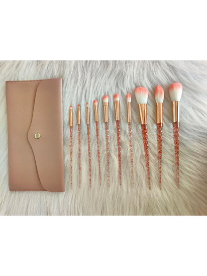Smoosh - 10 Piece Pink Makeup Brush Set