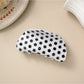 Beau - Minimalist Polka Dot Shark Claw Clip