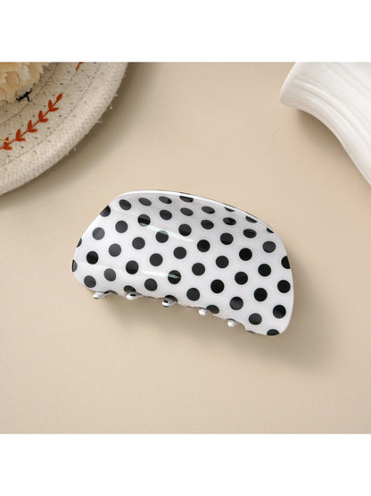 Beau - Minimalist Polka Dot Shark Claw Clip