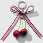 Keypus - Y2K Lace Bow Cherry Bag Charm Keychain