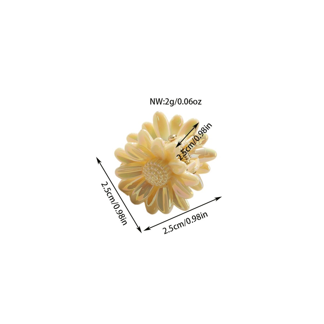 Beau - Minimalist Petal Shape Floral Claw Hair Clip