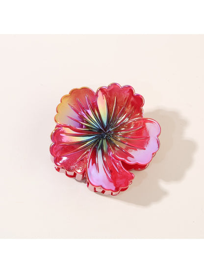 Beau - Colorful Hibiscus Shaped Hair Claw Clip