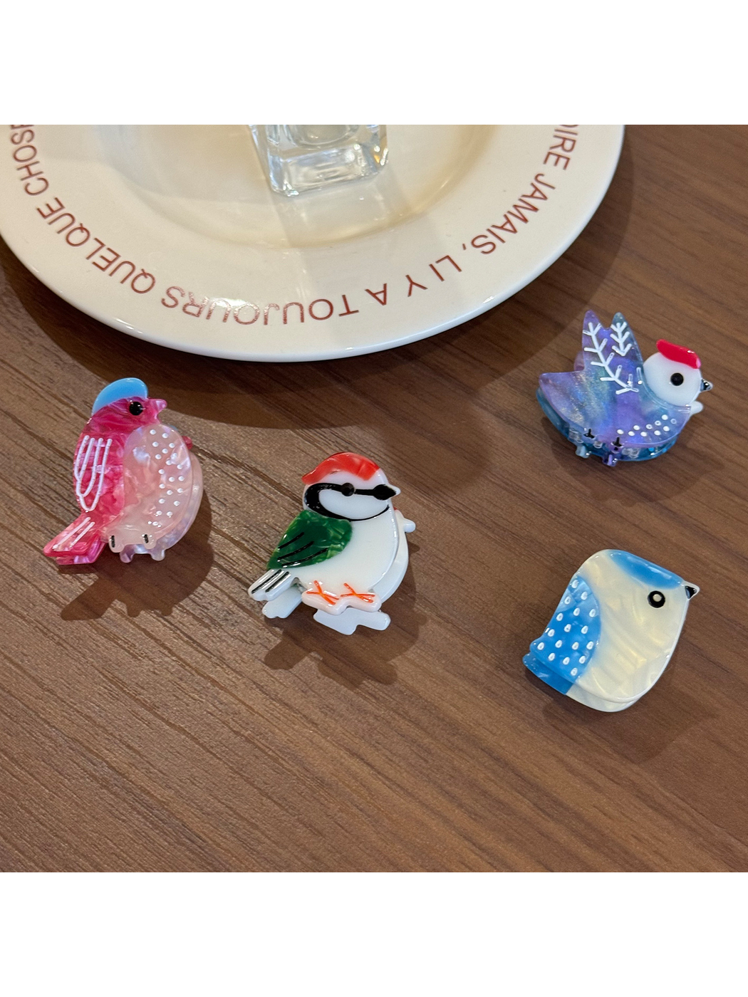 Beau - Cartoon Bird Acetate Claw Hair Clip