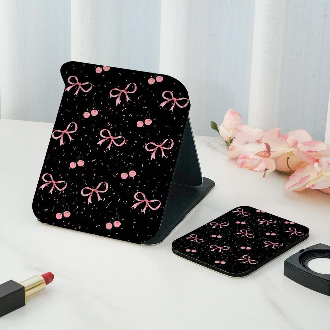 Mirroray - Floral Print Folding Desktop Makeup Mirror