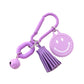 Keypus - Stylish Tassel Smiley Face Keychain