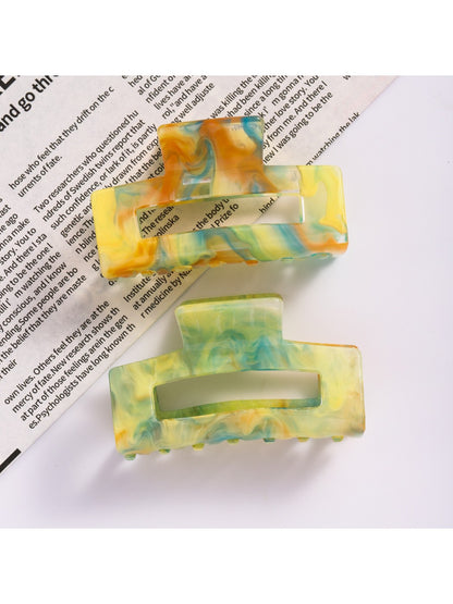 Beau - Colorful Gradient Square Hair Clip