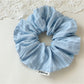 Gifty - Trendy Blue and White Striped Scrunchie