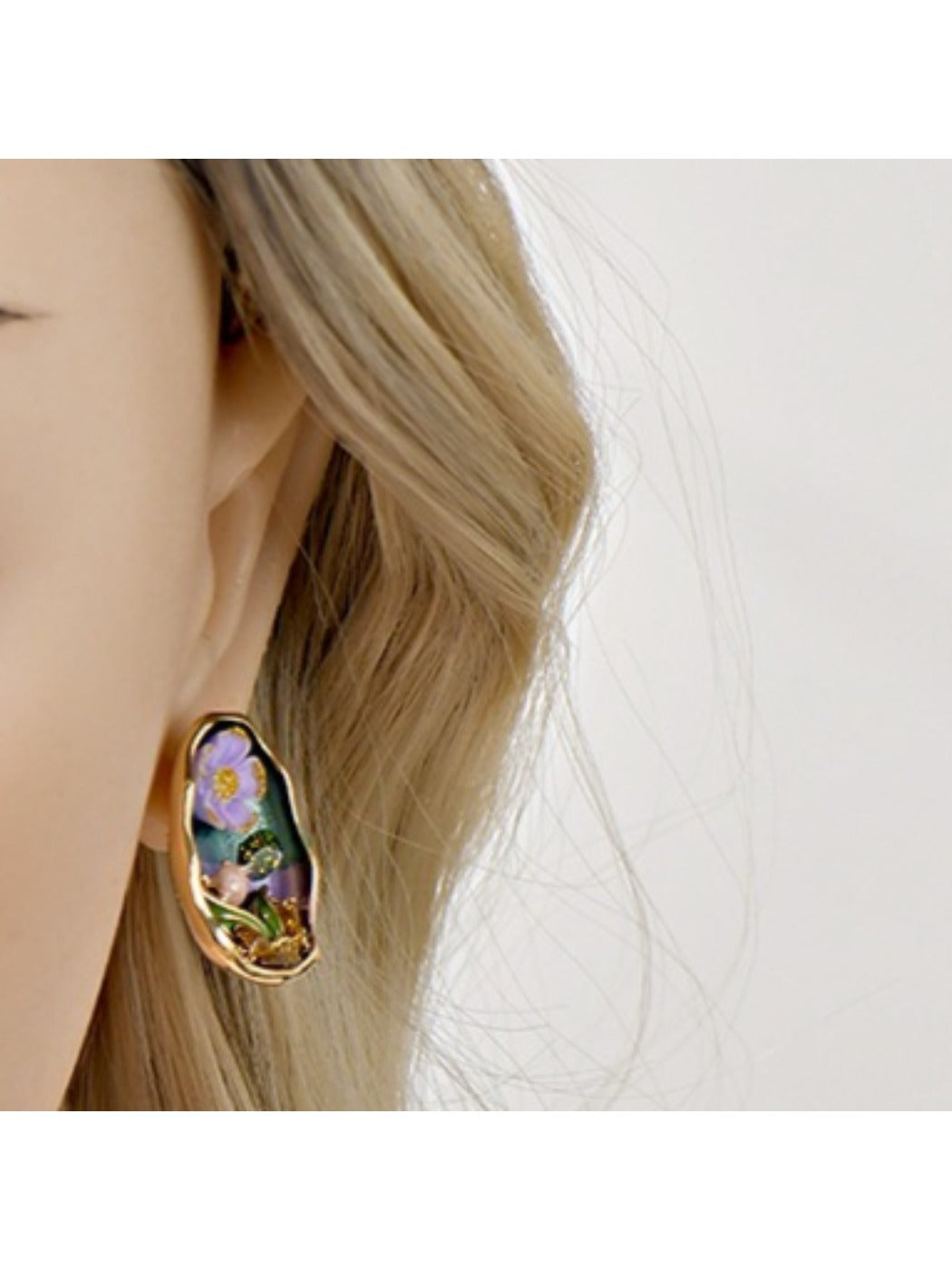 Earedge - Sweet Oil Painting-Inspired Stud Earrings
