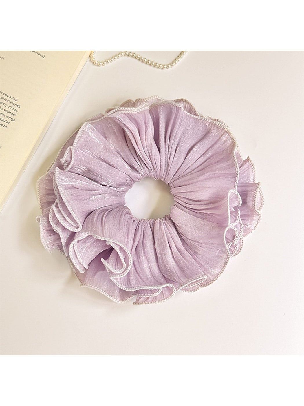 Gifty - Polyester Gathered Edge Scrunchie