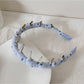 Gifty - Plaid Geometric Wavy Polyester Headband