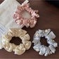 Gifty - Beaded Ruffle Elastic Ponytail Scrunchie