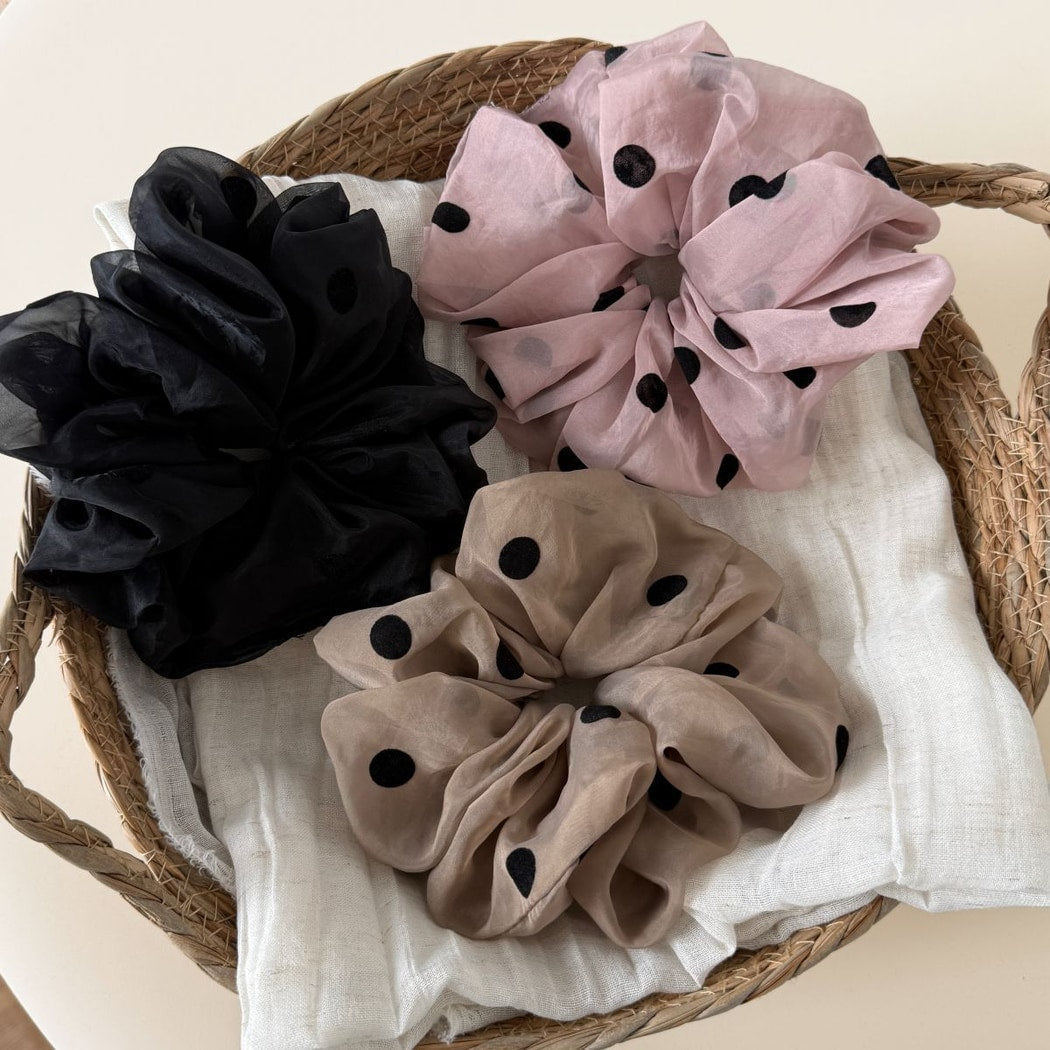 Gifty - Airy Polka Dot Scrunchie