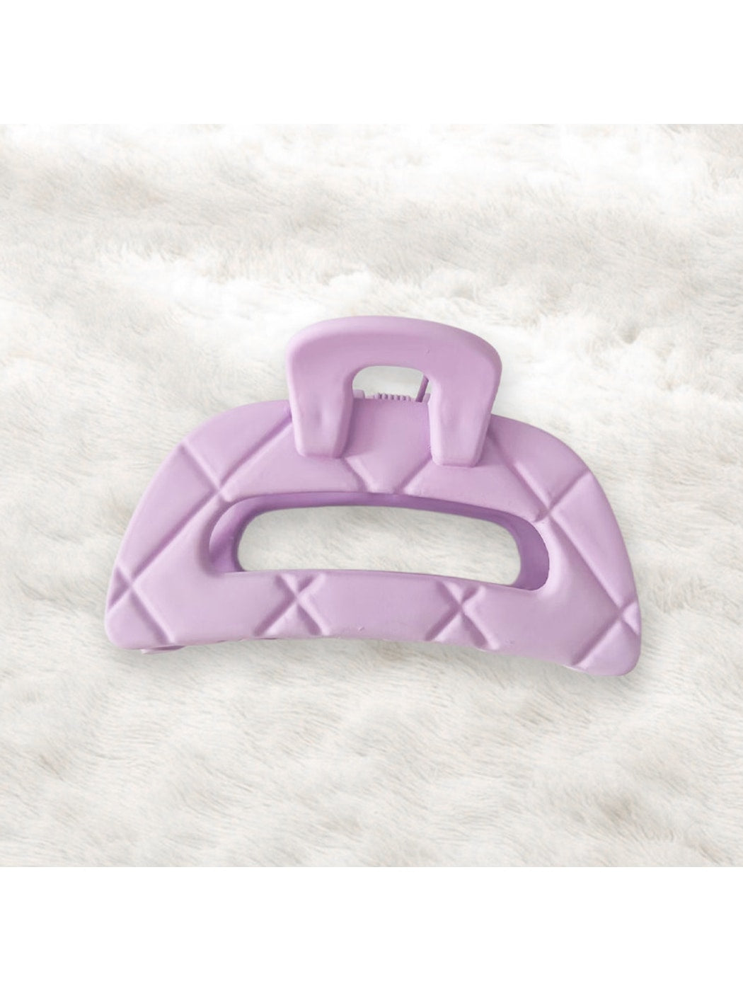 Beau - Geometric Hollow Out Plastic Alloy Claw Clip