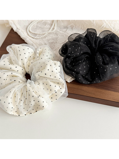 Gifty - Double Layer Polka Dot Style Scrunchie