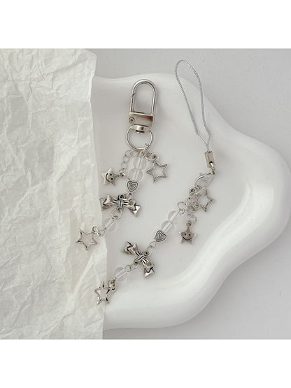 Keypus - Silver Star Charm Keychain