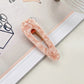 Beau - Glossy Teardrop Shaped Openwork Hair Clip