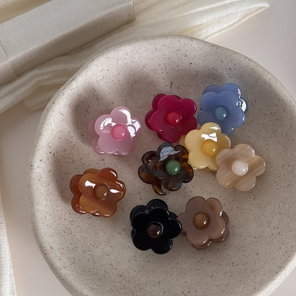 Beau - Acetate Flower Side Hair Claw Clip