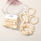 Gifty - Pastel Ruffled Hair Ties Set