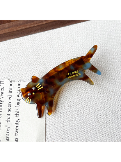 Beau - Modern Minimal Cat Acetate Duckbill Hair Clip