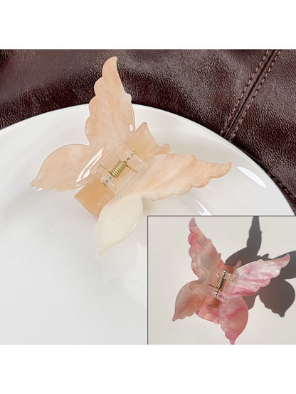 Beau hair claw clip with butterfly design and smooth gradient finish