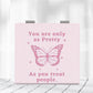 Mirroray - Pink Tones Butterfly Print Makeup Mirror