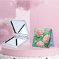 Mirroray - Square Floral Portable Touch Up Makeup Mirror