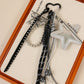 Keypus - Star Mirror PU Bag Charm Keychain