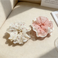 Gifty - Floral Lace Trim Wide Scrunchie Hair Tie