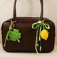 Keypus - Crochet Style Clover Floral Bag Charm Keychain