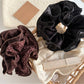 Gifty - Vintage Print Pleated Scrunchie