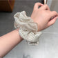 Gifty - Polka Dot Polyester Ponytail Scrunchie Hair Tie