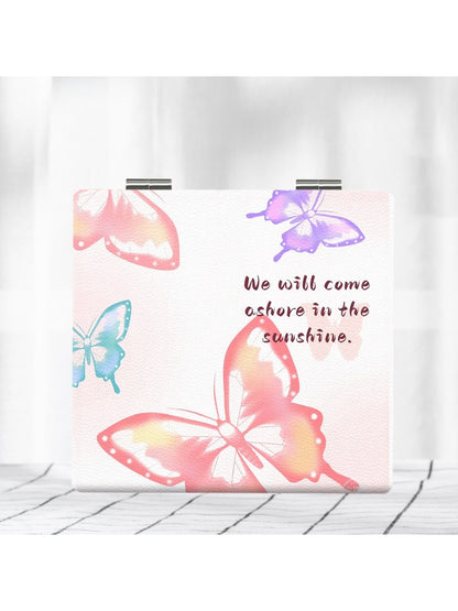Mirroray - Butterfly Print Folding Makeup Mirror
