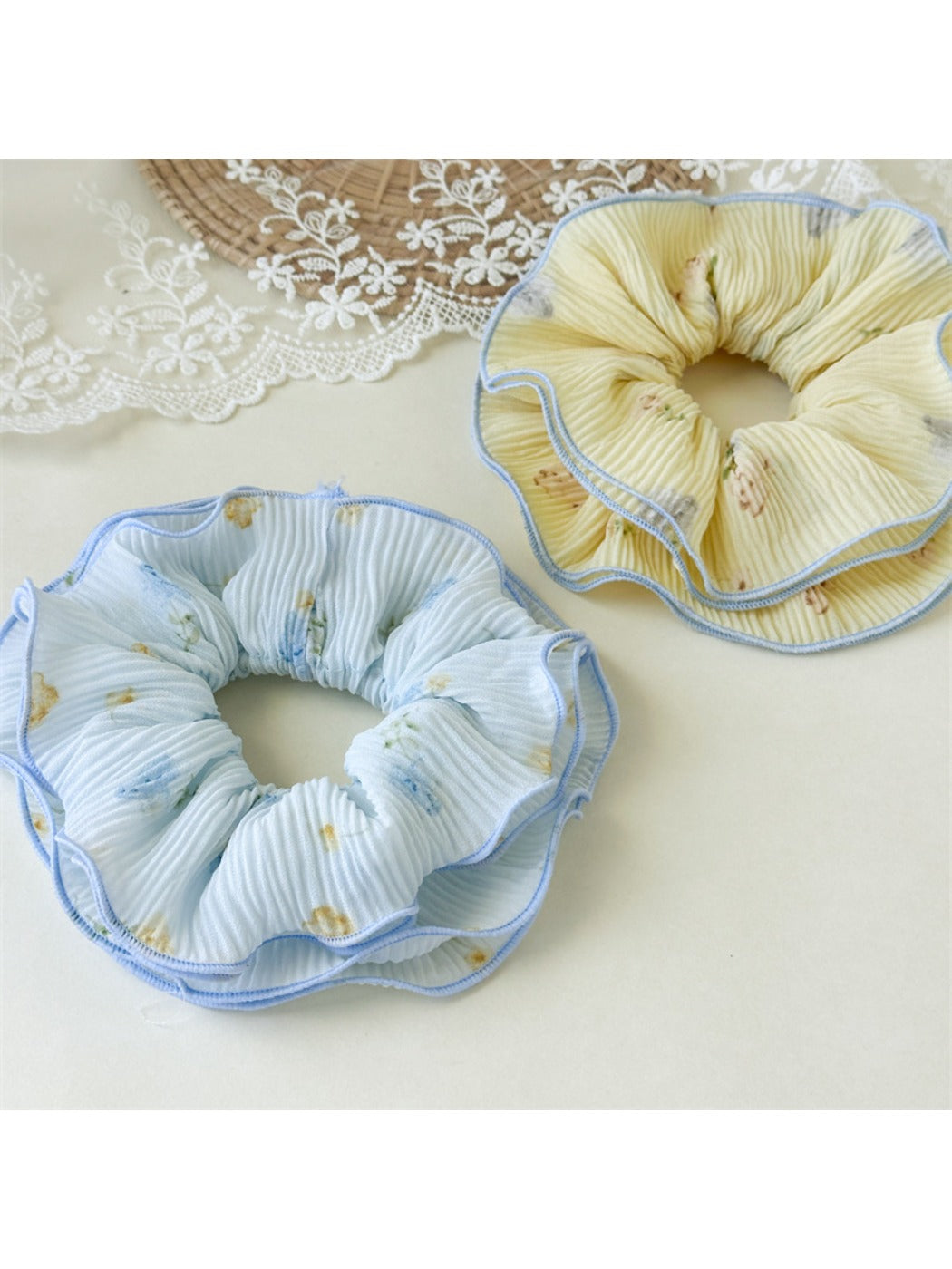 Gifty - Floral Multi Bow Hair Ties