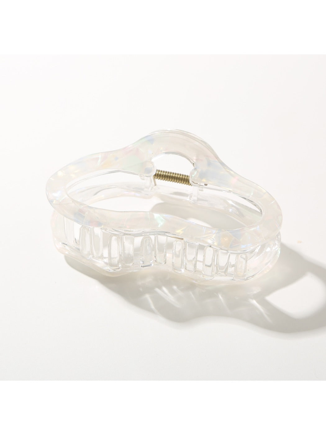 Beau Pretty Cloud Shaped Hair Clip angled to show glossy finish and shape