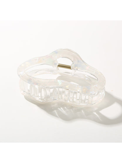 Beau Pretty Cloud Shaped Hair Clip angled to show glossy finish and shape