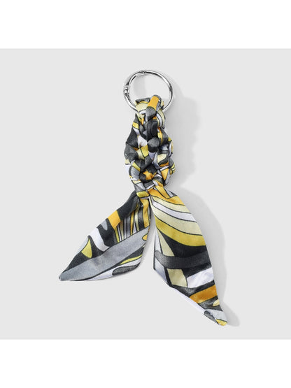 Keypus - Y2K Twisted Scarf Detail Alloy Keychain Bag Charm